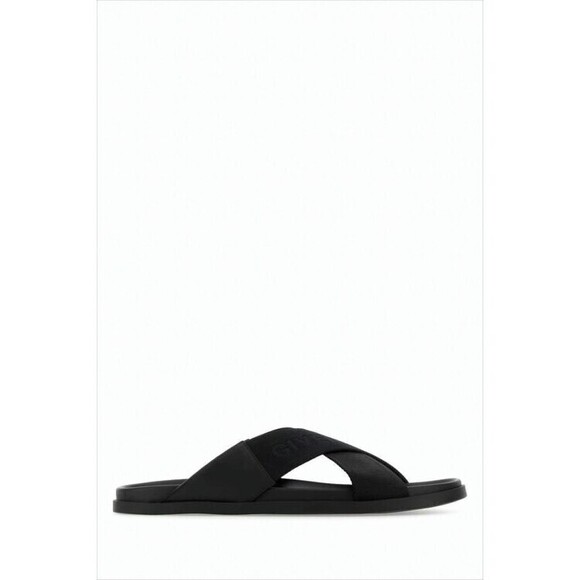 Givenchy Matte Black Mule Slipper With Crisscross Straps - NWT